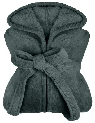 Produktbild von Extra weiche Fleece-Bademantel mit Kapuze