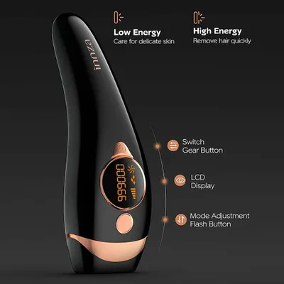 Immagine prodotto di Depilatore IPL - Epilatore a impulsi di luce intensa - 999.000 impulsi - Elettrico - Per uso domestico - Adatto per l'area bikini - Spina di tipo europeo