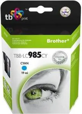 Obrázek produktu pro Kompatibilita s inkoustovou kazetou TB. s Brother LC 985 CY 100% N