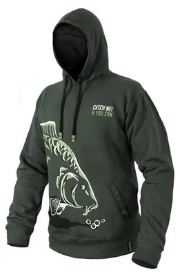Image de DELPHIN CATCH ME  Carpe, XL, vert, sweat à capuche, 101000638