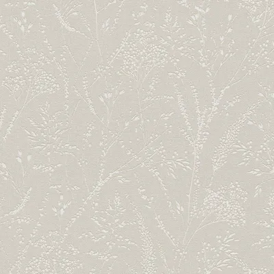 Produktbild von Florale Mustertapete Beige Creme – Vliestapete mit zartem Pflanzenmotiv – Struktur Tapete AS-Creation (KG-174516)