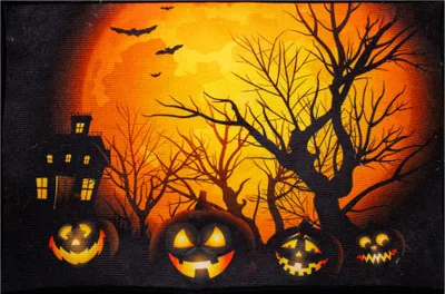 Produktbild von Jack o Lantern Halloween Kürbis Fußmatte 40 x 60 cm