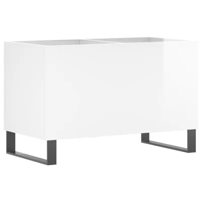 Produktbild von vidaXL Plattenschrank Hochglanz-Weiß 74,5x38x48 cm Holzwerkstoff