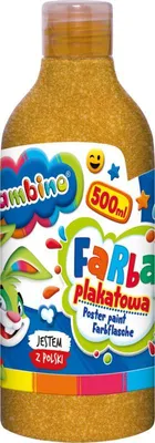 Zdjęcie produktu dla Bambino Farba Plakatowa Złota 500 ml
