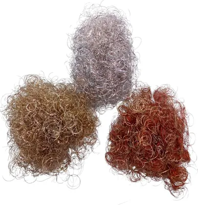 Produktbild von Engelshaar gelockt Lametta Dekoration Weihnachten Tannenbaum Weihnachten 10g , Farbe:gold