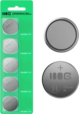 Zdjęcie produktu dla Green Cell Blister 5X Batteria al litio Cr2450 3V 600Mah a bottone