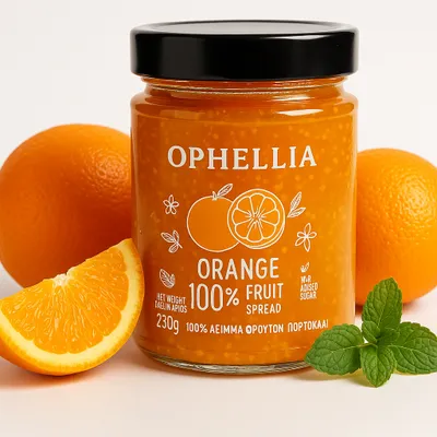 Produktbild von Ophellia Orangen-Fruchtpaste 230 g – 100 % Frucht aus Griechenland