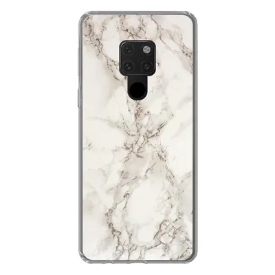 Produktbild von MuchoWow® Handyhülle Schutzhülle Hülle für Huawei P40 Lite Marmor - Grau - Weiß Silikon Softcase Handy Hülle - Handy