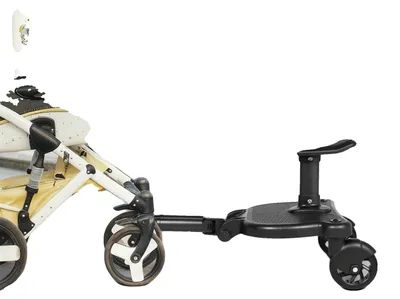 Obrázek produktu pro Přívěs za auto, nastavitelná plošina, nosnost 25 kg, černý