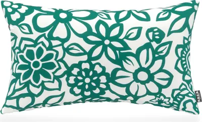 Produktbild von H.O.C.K. Paloma Outdoor Kissen 50x30cm floral petrol