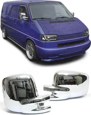 Obrázek produktu pro Chromované kryty vnějších zrcátek LEVÉ + PRAVÉ pro VW T4 IV od