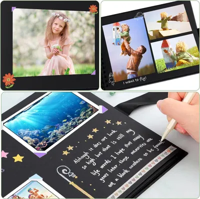 Produktbild von Selbstgestaltetes Fotoalbum - 80 Seiten - schwarz - Scrapbook