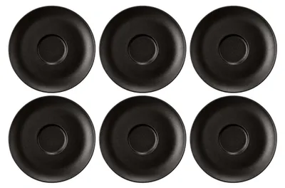 Zdjęcie produktu dla Seltmann Weiden - Zestaw 6 spodków 16.5cm Liberty Velvet Black