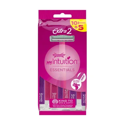 Produktbild von Wilkinson Sword Rasierapparate My Intuition Essentials Extra 2 Einwegrasierer 15 Stück
