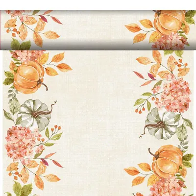 Produktbild von 4x DUNI Bio Dunicel® Tête-à-Tête-Tischläufer 0,4 x 24 m Spicy Pumpkin