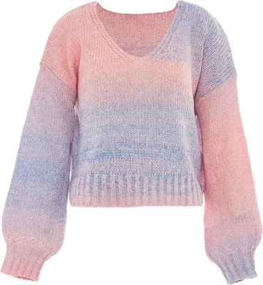Obrázek produktu pro Dámský svetr Sookie – modro-růžový, M/L