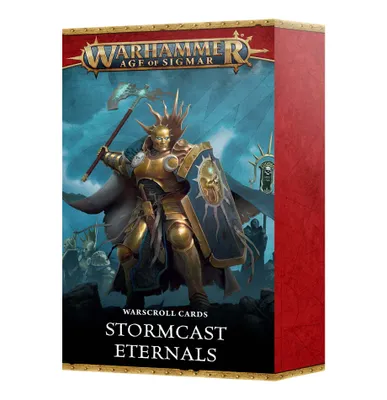 Produktbild von Warhammer Age of Sigmar Stromcast Enternals Warscroll Karten Englisch