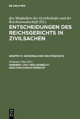 Produktbild von Urheber- und Verlagsrecht. Geschmacksmusterrecht