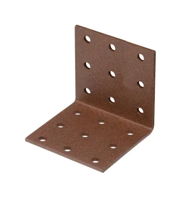 Produktbild von Alberts DURAVIS® Lochplattenwinkel, rostbraun 60 x 60 x 60 mm