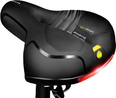 Produktbild von Fahrradsitz Bequemes und atmungsaktives Fahrradsattelkissen Wasserabweisend mit doppelter Stossdaempfung fuer MTB Mountain Road Bike