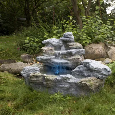Obrázek produktu pro Zahradní kašna s osvětlením 100 x 80 x 60 cm, polyresin