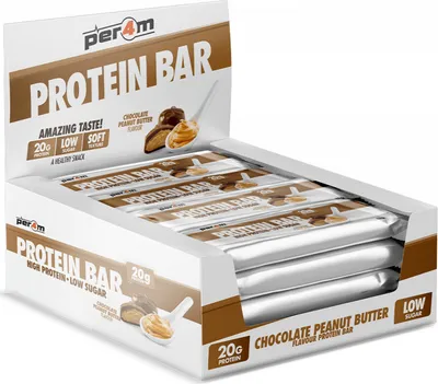 Produktbild von Per4m Protein Bar (12x62g) Chocolate Peanut Butter - Riegel - Protein-Riegel