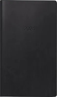 Produktbild von 2024 BRUNNEN Taschenkalender9x15cm sw 1S/1W