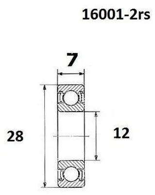 Image de Łożysko B5 12X28X7Mm
