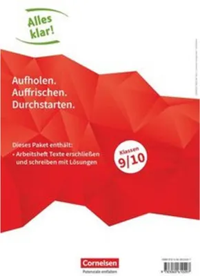 Produktbild von Alles klar! Deutsch. Sekundarstufe I 9./10. Schuljahr. Texte erschließen und schreiben