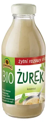 ŻUREK ŻYTNI RAZOWY KONCENTRAT BIO 320 ml - KOWALEWSKI