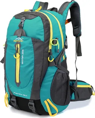 Produktbild von 40L Leichtes Wandern Rucksack, Multifunktions Wasser-resistent Casual Camping Trekking Rucksack für Radfahren Reisen Klettern Outdoor Sport