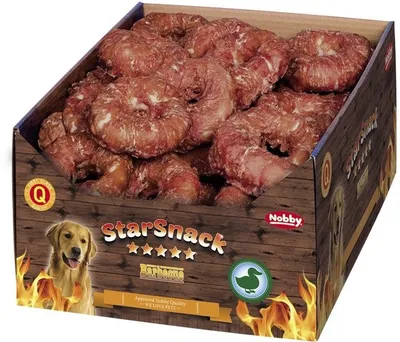 Produktbild von Nobby StarSnack Barbecue Duck Donut / Sparpaket, Durchmesser: 10,0 cm