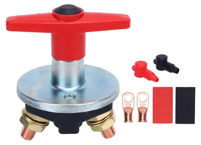 Produktbild von Batterie-Trennschalter-Set, DC 12 V–60 V, 300 A, M10-Bolzentrennschalter für Marine-Wohnmobil-Geländefahrzeuge