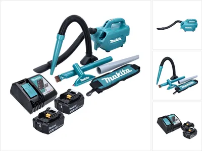 Produktbild von Makita DCL 184 RF Akku Staubsauger 18 V 54 mbar 0,5 l + 2x Akku 3,0 Ah + Ladegerät