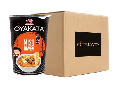 Produktbild von 8er-Pack Ajinomoto OYAKATA Instantnudeln Ramen CUP Miso Ramen 66g