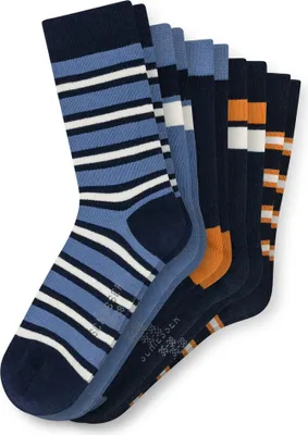 Produktbild von SCHIESSER Jungen Socken, 5er Pack - "Legwear Teens", Muster, Baumwolmischung Blau 39-42