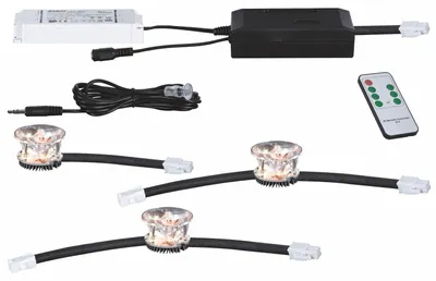 Produktbild von 3 x Paulmann LED 2Easy Basic Set für Einbauleuchten RGB 3 x 3W 230V LED