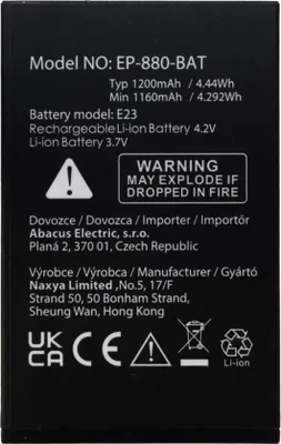 Productafbeelding van EVOLVEO originele batterij van 1200 mAh voor de EasyPhone LT