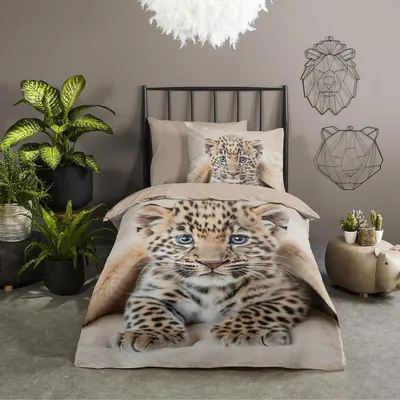 Produktbild von Traumschlaf Bettwäsche Tigerbaby sand 135x200 cm + 80x80 cm