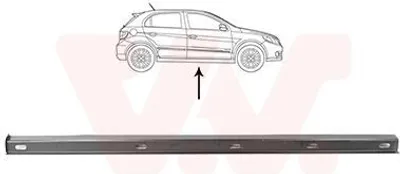 Produktbild von VAN WEZEL 5894106 Schweller Reparaturblech Einstiegblech Rechts Innen für VW Golf V Schrägheck (1K1) TOURAN (1T1, 1T2) Golf V Variant (1K5)