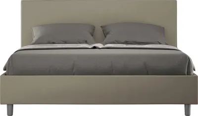 Obrázok produktu pre ITYHOME - Posteľ s čalúneným lôžkom 160x200 koženka cappuccino Adele