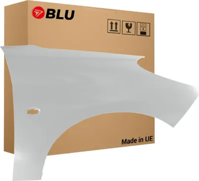 Image de BLU Aile Compatible avec Peugeot 206+ EZR Droite Grau Grau Aluminium | 2007-2014 | Avant | Peint| Prêt à Monter | Acier