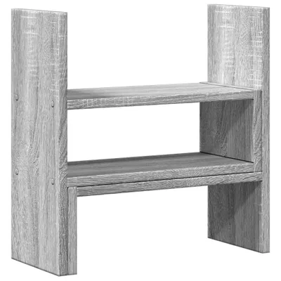 Immagine prodotto di vidaXL Organizzatore da scrivania regolabile Grigio Sonoma 40x17x41 cm