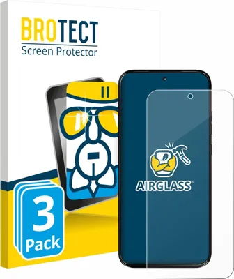Produktbild von 3x BROTECT Schutzglas für Motorola Moto G77 / G67 9H kratzfest klar