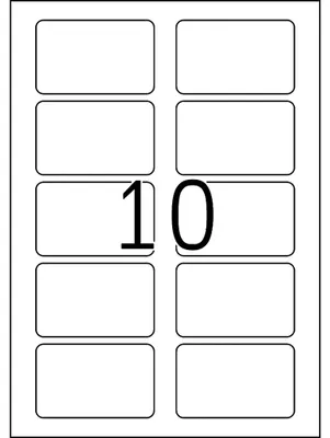 Image de HERMA Spécial - Étiquettes badges adhésives, détachables, en soie artificielle - blanc avec bordure bleue - 80 x 50 mm 200 étiquette(s) (20 feuilles x 10) (Supports d'impression) (4410)