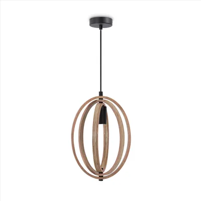 Produktbild von Pendellampe Deko Wohnzimmer Hängeleuchte Esszimmer Lampe Schlafzimmer Holz E27