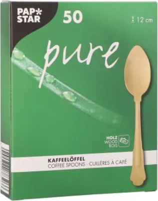 Zdjęcie produktu dla Papstar Kaffeelöffel natur Vintage
