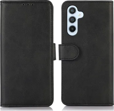 Produktbild von Mobigear Wallet  Samsung Galaxy S24 FE Hülle Klapphülle Geldbörse - Schwarz