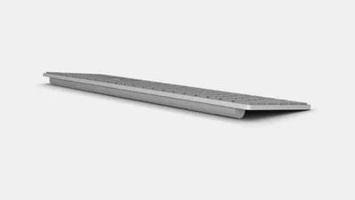 Produktbild von Microsoft Surface, Kabellos, Bluetooth, Membran Key Switch, QWERTY, LED, Silber