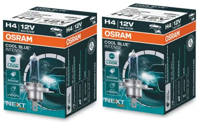 2x H4 55W OSRAM COOL BLUE INTENSE NEXT GENERATION Lampe Scheinwerfer – Produktansicht